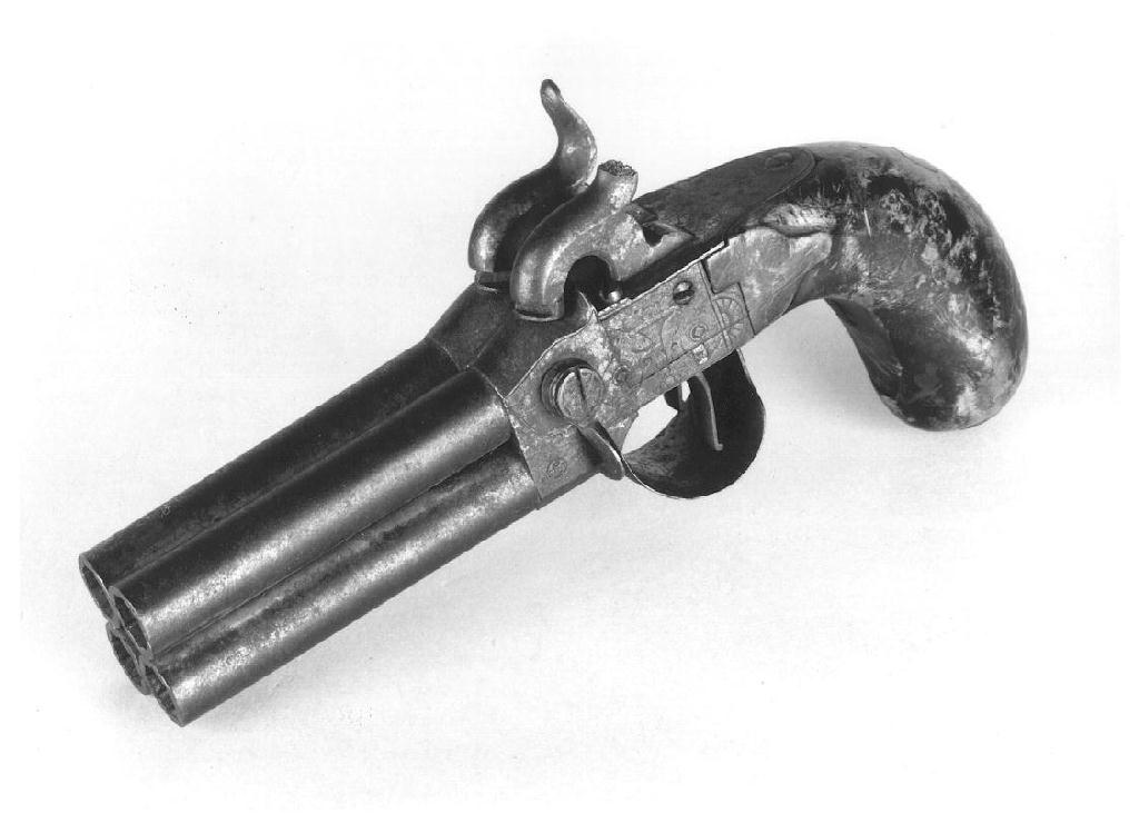 pistola, opera isolata - manifattura parmense (seconda metà sec. XVIII)