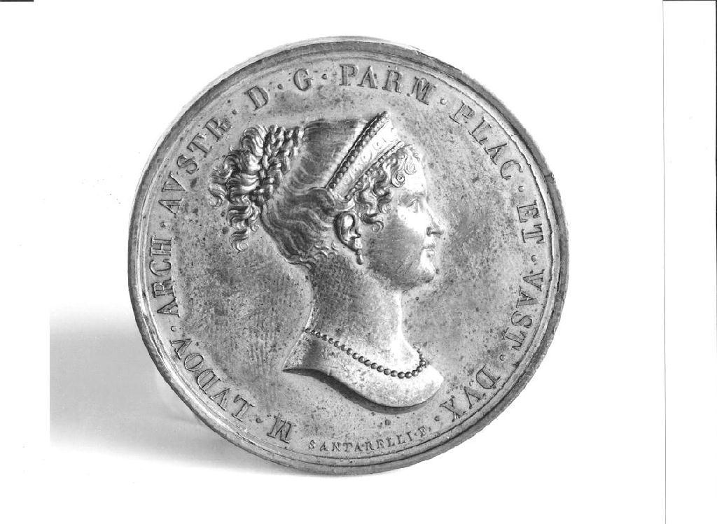 medaglia, opera isolata di Santarelli Giovanni Antonio (prima metà sec. XIX)