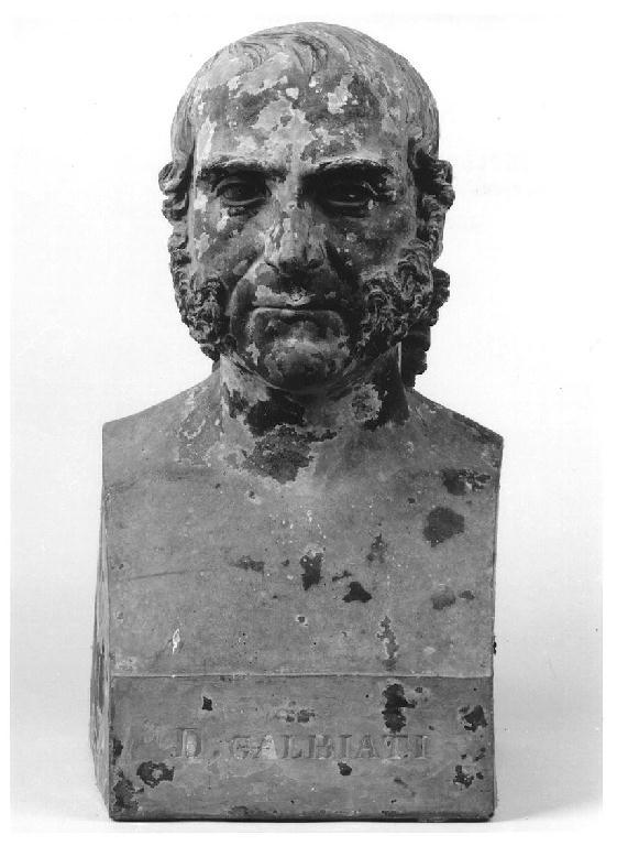 D. Galbiati, busto maschile (scultura, opera isolata) - manifattura parmense (fine/inizio secc. XIX/ XX)