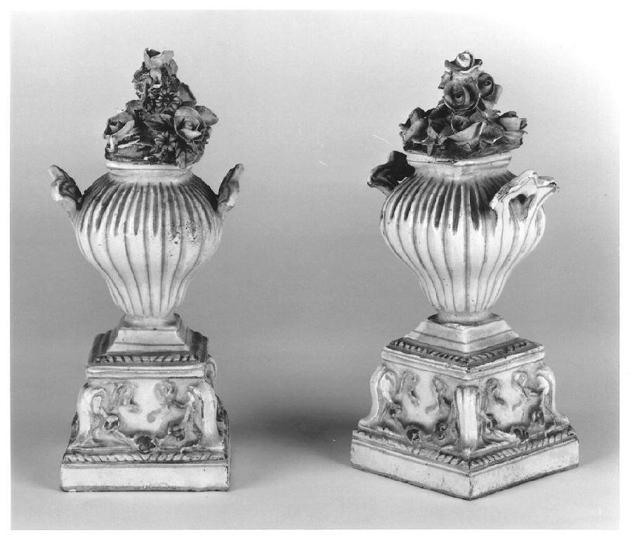 vaso, serie - manifattura bassanese (fine/inizio secc. XVIII/ XIX)