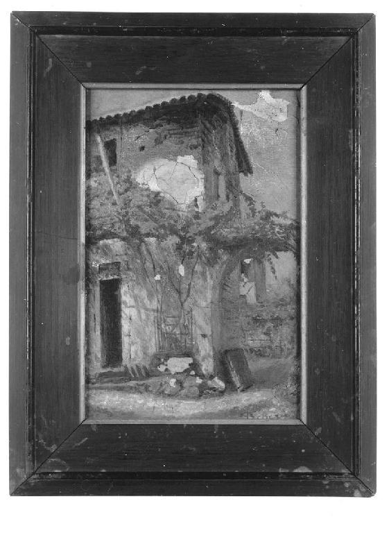 Paesaggio, paesaggio (dipinto, opera isolata) di Focherini - ambito parmense (secondo quarto sec. XX)