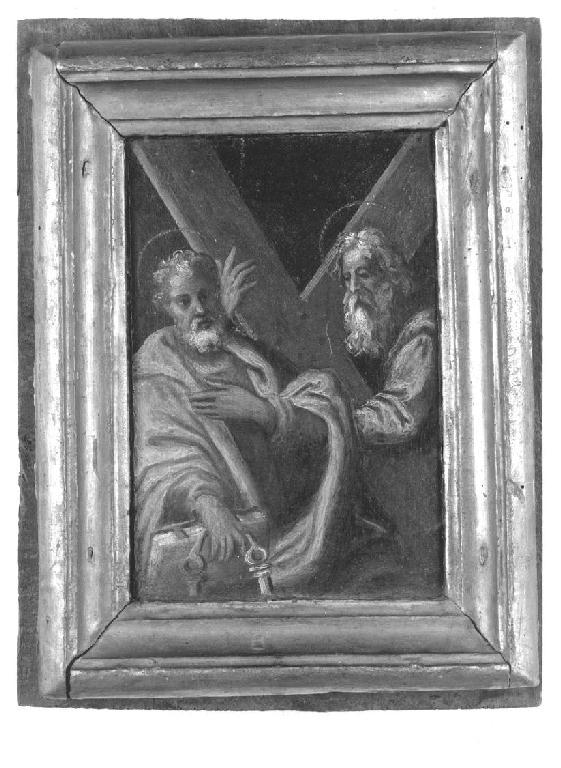 I santi apostoli Pietro e Andrea, apostoli (dipinto, opera isolata) - ambito Italia settentrionale (seconda metà sec. XVI)