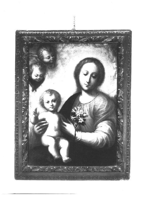Madonna col Bambino, Madonna con Bambino (dipinto, opera isolata) di Caccia Orsola Maddalena (maniera) - ambito piemontese (prima metà sec. XVII)