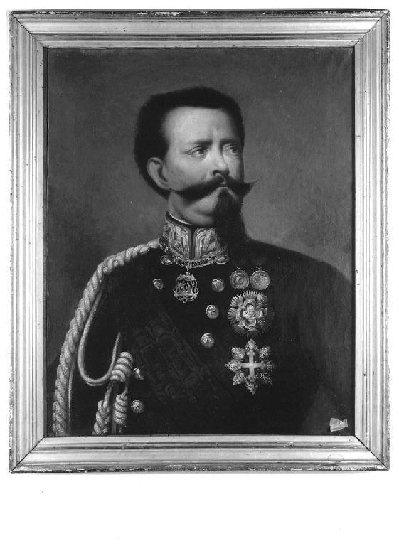 Vittorio Emanuele II, figura maschile (dipinto, opera isolata) - ambito emiliano (seconda metà sec. XIX)