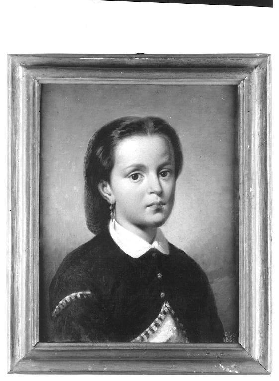 Ritratto di Emma, ritratto di donna (dipinto, opera isolata) di Levi Gioacchino (seconda metà sec. XIX)