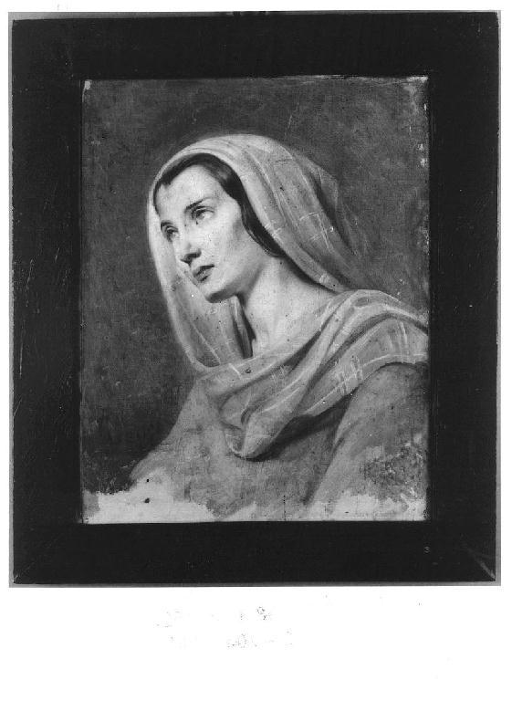 Ritratto di giovane donna (della moglie?), ritratto di donna (dipinto, opera isolata) di Levi Gioacchino (seconda metà sec. XIX)