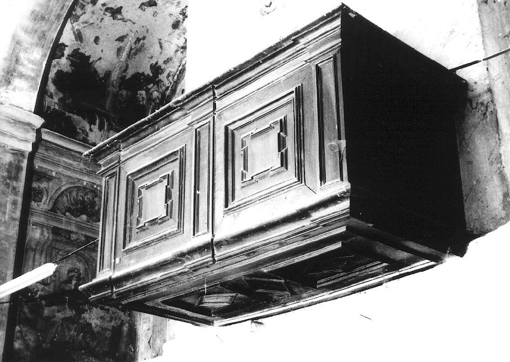 pulpito - ambito parmense (ultimo quarto sec. XVII)