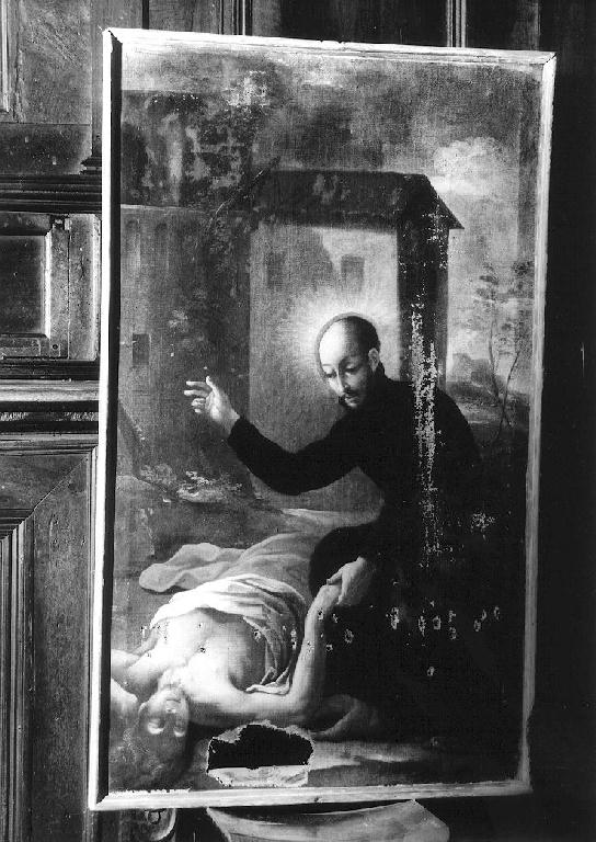 Miracolo di Sant'Ignazio di Loyola (dipinto) di Draghi Giovanni Evangelista detto Piacentino (ultimo quarto sec. XVII)