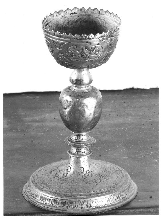 calice - ambito emiliano (ultimo quarto sec. XVI)