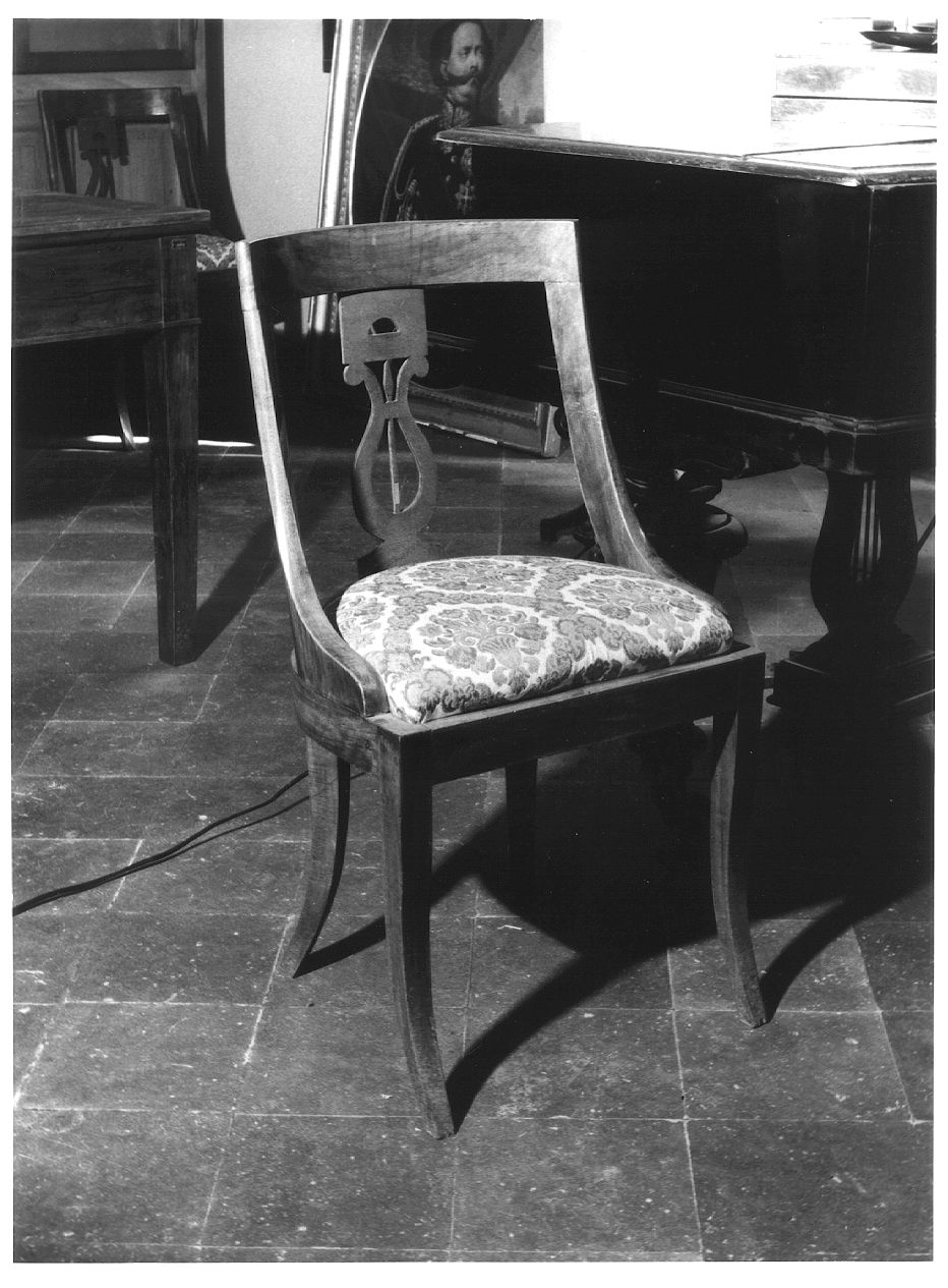 sedia, serie - ambito parmense (prima metà sec. XIX)