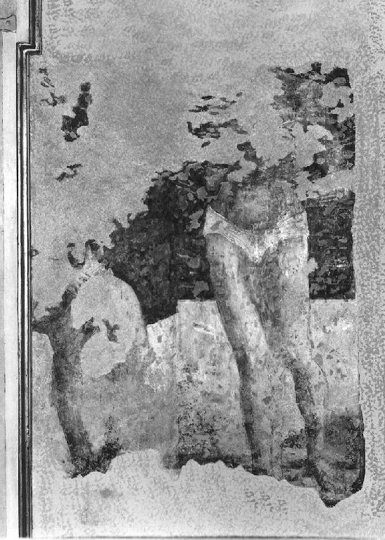 San Rocco e San Sebastiano (dipinto, frammento) - ambito parmense (metà sec. XVI)