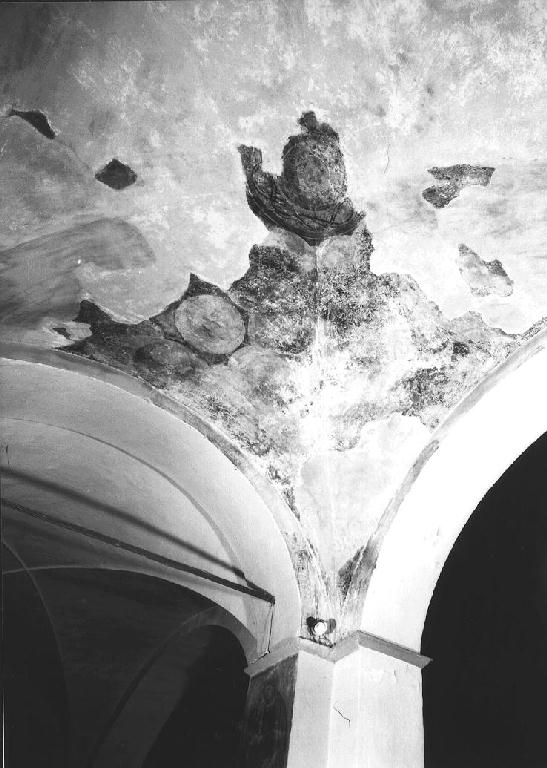 motivi decorativi geometrici (dipinto, frammento) - ambito emiliano-lombardo (primo quarto sec. XVI)