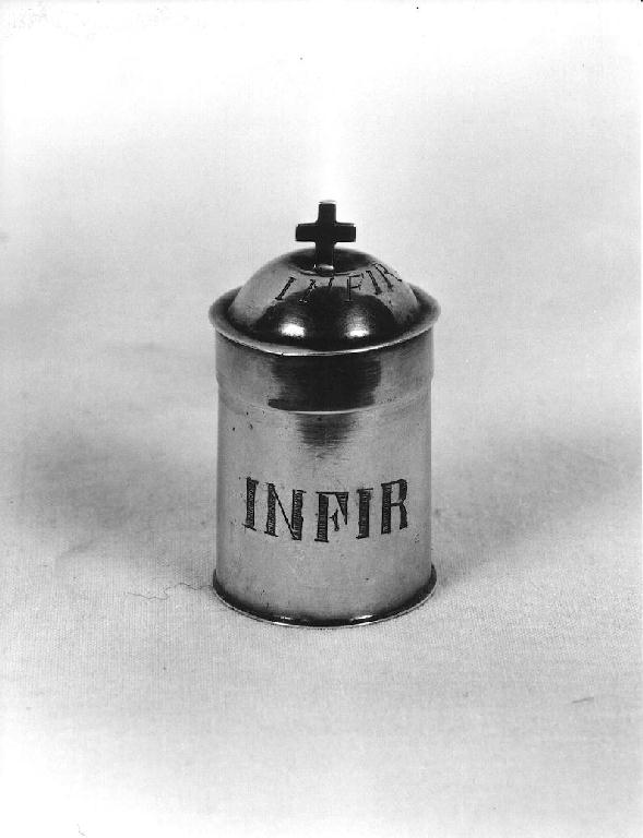 vasetti per oli santi - produzione italiana (sec. XIX)