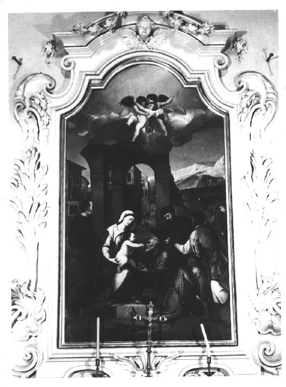 Adorazione dei Magi (dipinto) di Scherer Giorgio (sec. XIX)