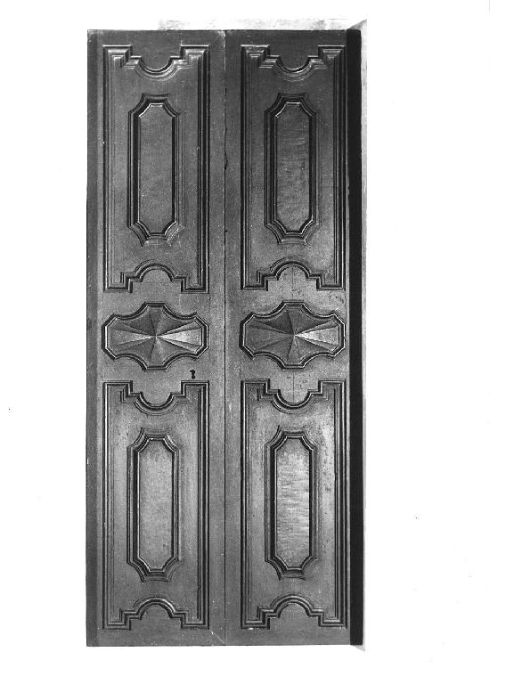 porta - a due battenti, serie - ambito parmense (primo quarto sec. XVIII)