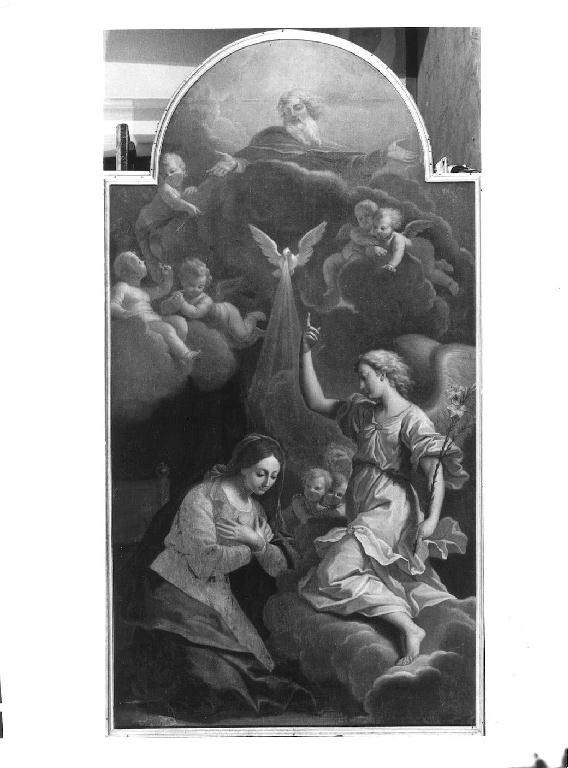 Annunciazione (dipinto) di Delle Piane Giovanni Maria detto Molinaretto (primo quarto sec. XVIII)