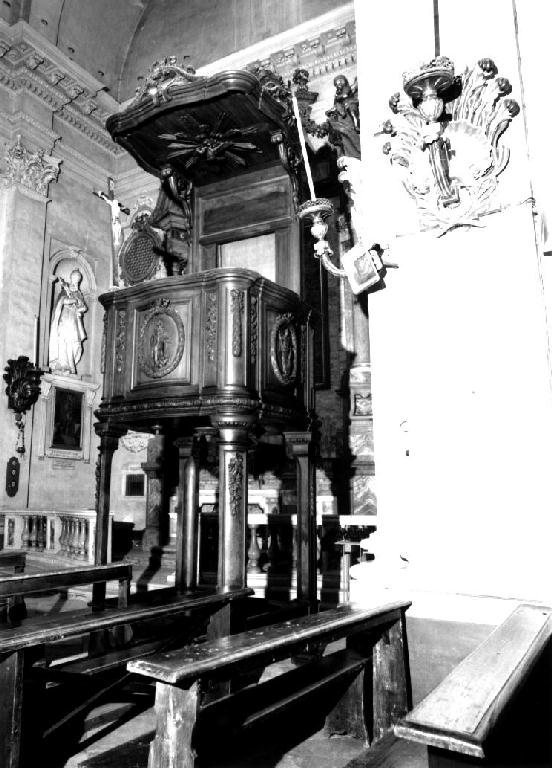 pulpito di Marchetti Ignazio, Sbravati Giuseppe, Poncet Michel (sec. XVIII)
