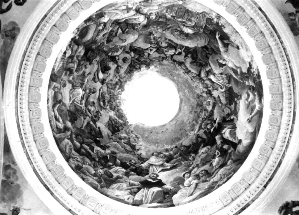Incoronazione di Maria Vergine tra Santi e Profeti (dipinto) di Muzzi Domenico (sec. XVIII)