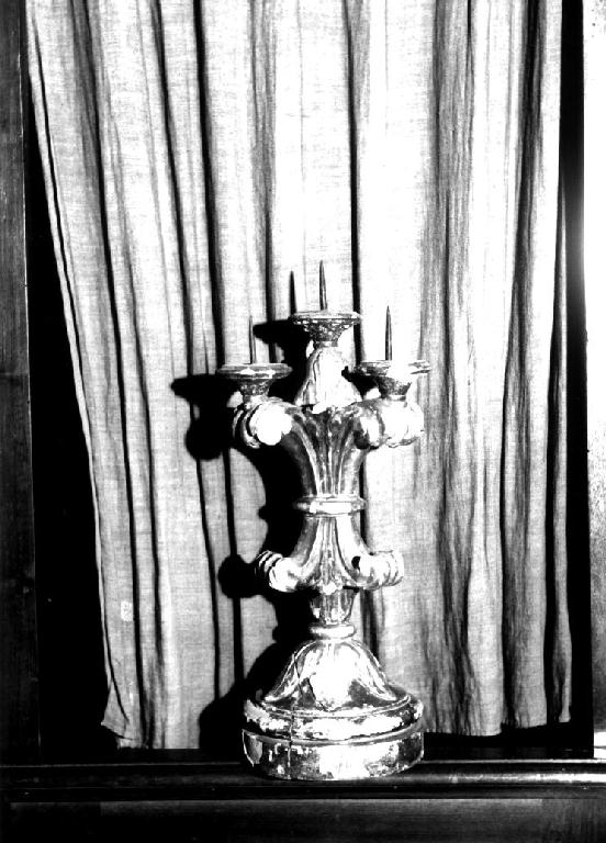 candeliere d'altare, serie - ambito parmense (prima metà sec. XVIII)