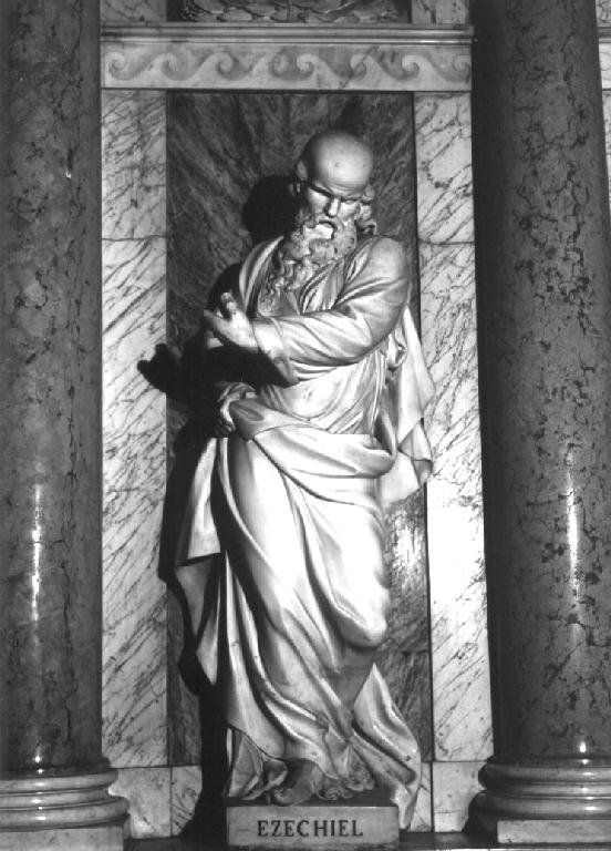 Ezechiele (statua, elemento d'insieme) di Castelpoggi Carlo (sec. XVIII)
