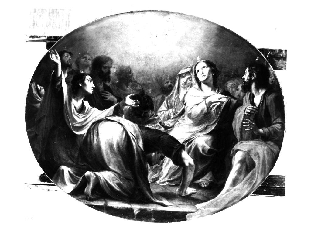 Mistero tredicesimo: Pentecoste (dipinto, elemento d'insieme) di Callani Gaetano (sec. XVIII)