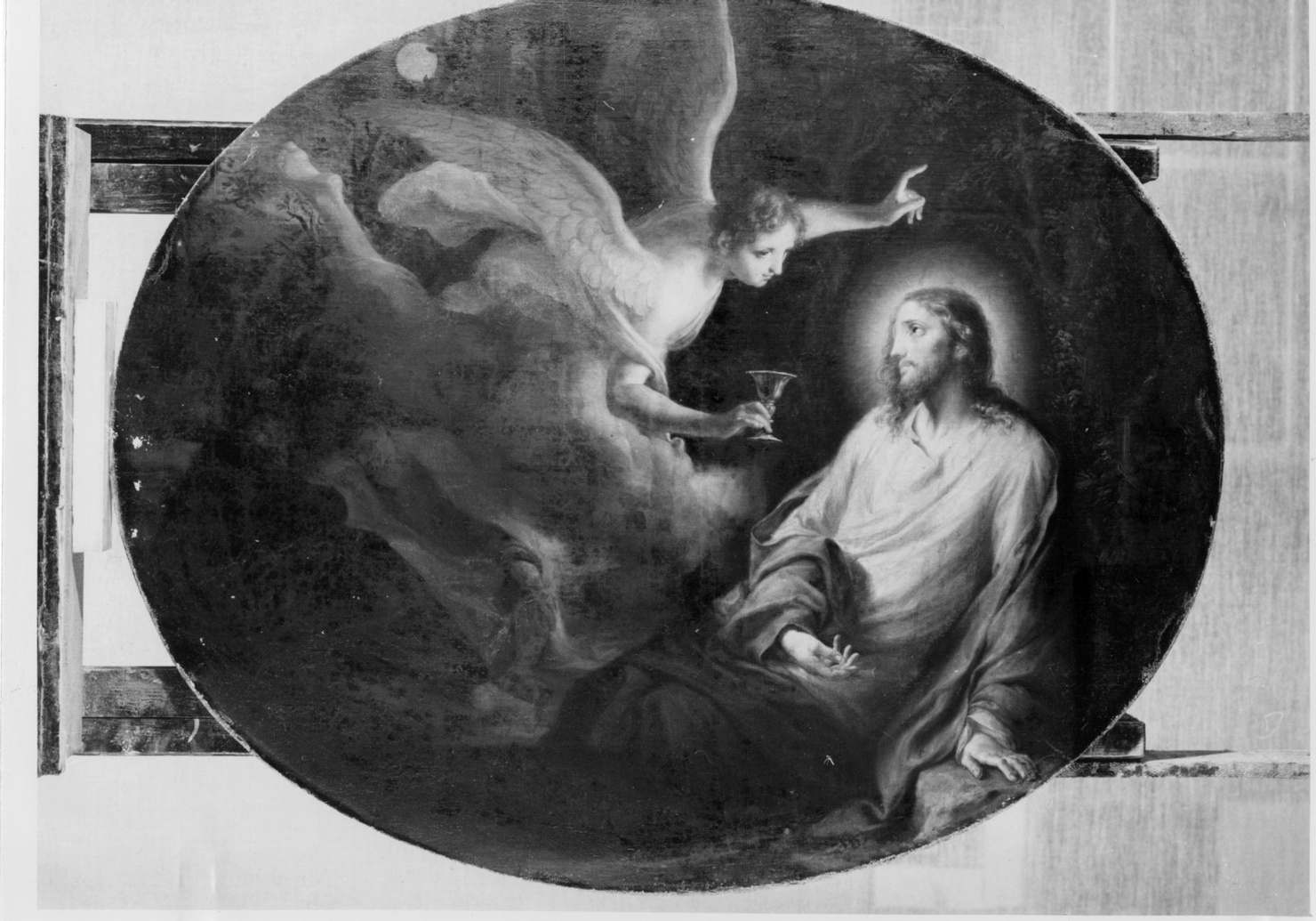 Mistero sesto: Orazione di Cristo nell'orto di Gethsemani (dipinto, elemento d'insieme) di Callani Gaetano (sec. XVIII)