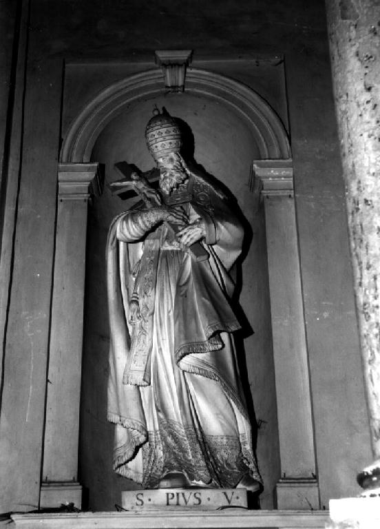 San Pio V (statua, elemento d'insieme) di Cignaroli Gaetano (sec. XVIII)