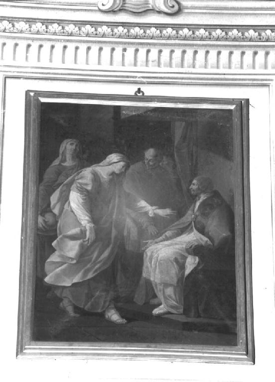Beata Orsolina Venieri davanti all'antipapa Clemente VII (dipinto) - ambito parmense (sec. XVIII)