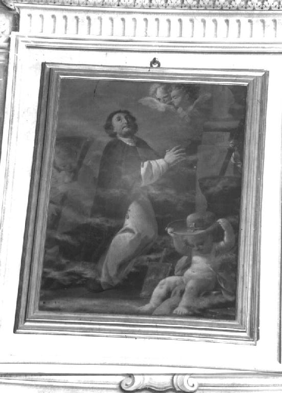 San Alberto da Bergamo orante (dipinto) di Muzzi Domenico (fine sec. XVIII)
