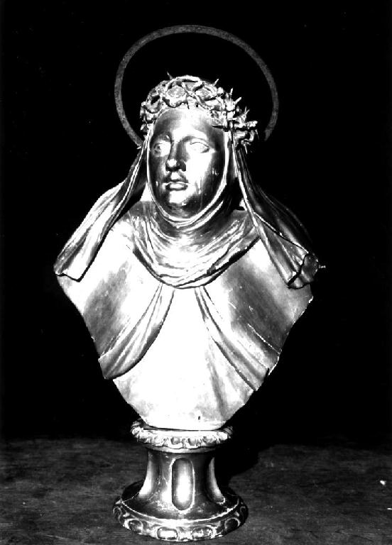 Santa Caterina da Siena (busto, elemento d'insieme) di Sbravati Giuseppe (sec. XVIII)