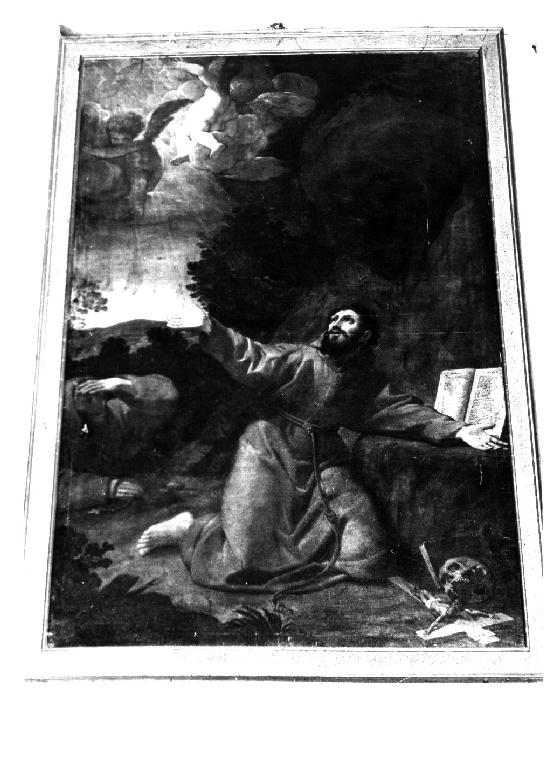 San Francesco d'Assisi riceve le stimmate (dipinto) di Spada Lionello (sec. XVII)