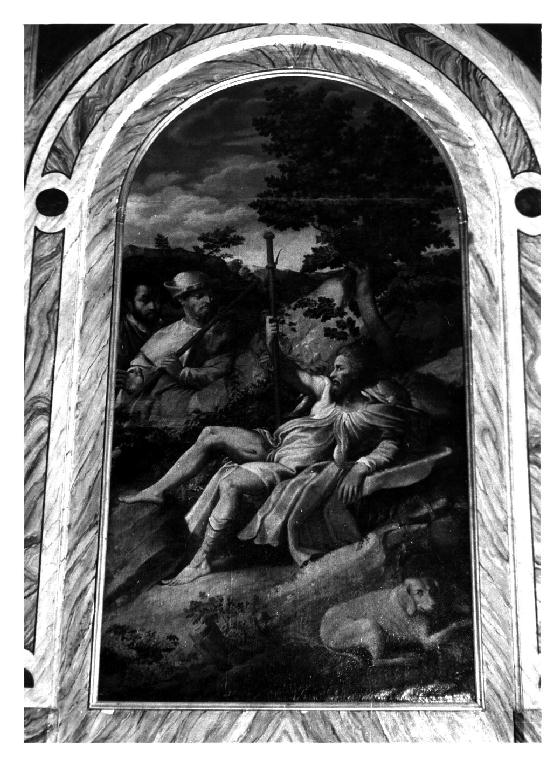 San Rocco scoperto dai piacentini (dipinto) di Mazzola Bedoli Alessandro (terzo quarto sec. XVI)