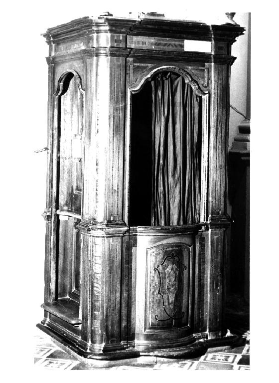 confessionale, serie - ambito parmense (metà sec. XVIII)