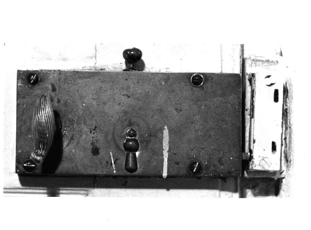 serratura - ambito parmense (seconda metà sec. XVIII)