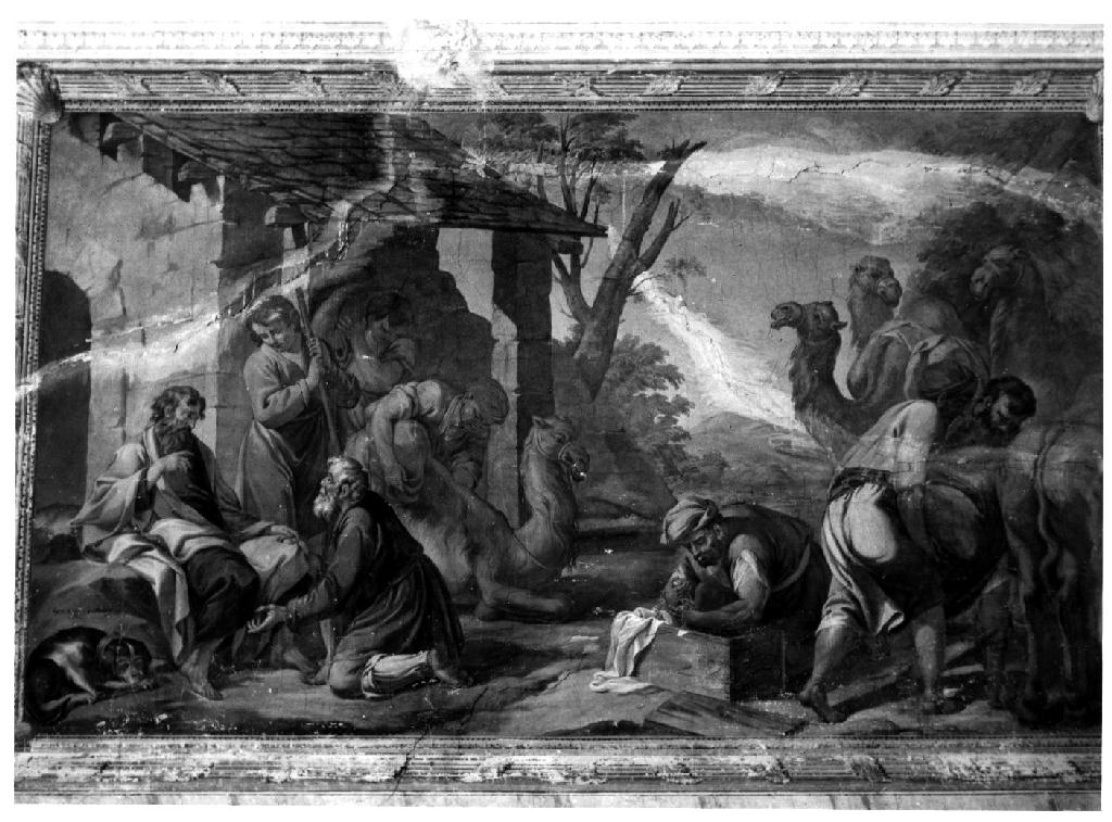 Partenza del servo di Abramo (dipinto) di Bresciani Antonio (sec. XVIII)