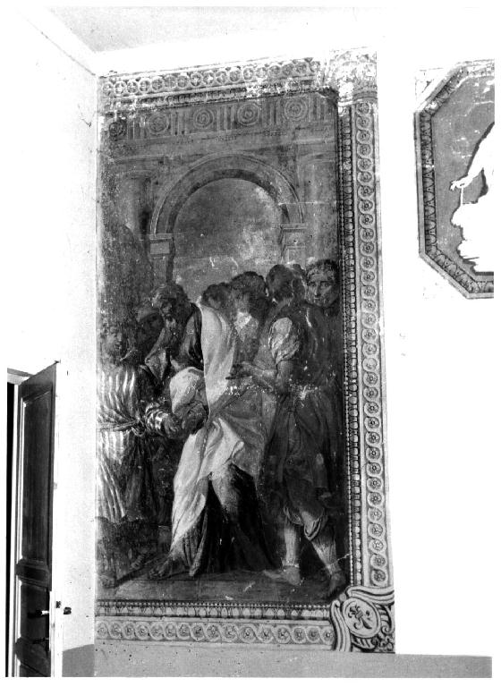 Giuseppe fanciullo che dimostra la sua sapienza ai fratelli invidiosi (dipinto) di Bresciani Antonio (sec. XVIII)