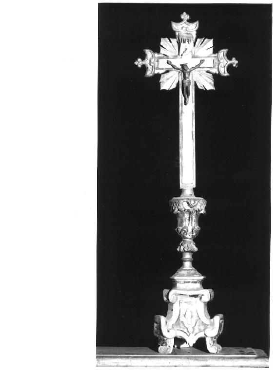 croce d'altare, elemento d'insieme - ambito parmense (seconda metà sec. XVIII)