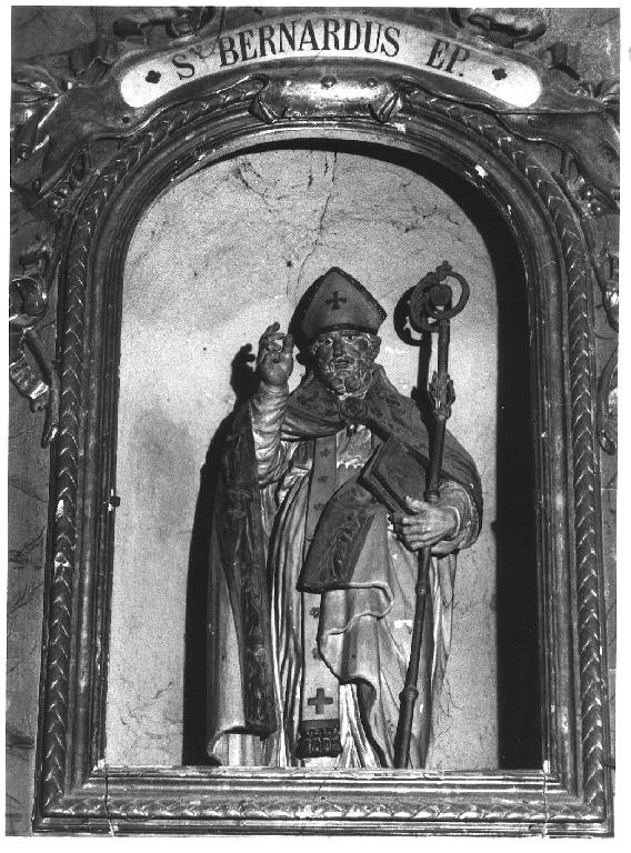 San Bernardo Vescovo (statua) di Sbravati Giuseppe (seconda metà sec. XVIII)