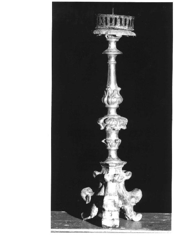 candeliere, serie - ambito parmense (seconda metà sec. XVIII)