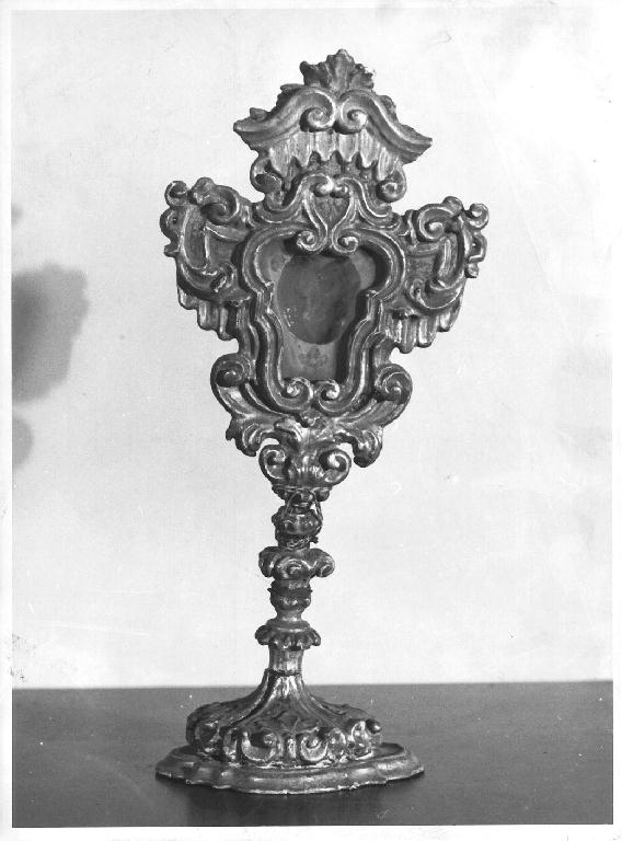 reliquiario - a ostensorio - ambito parmense (metà sec. XVIII)