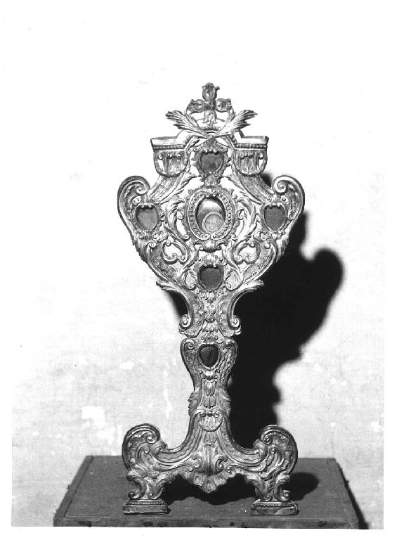 reliquiario - a ostensorio, serie - ambito parmense (sec. XVIII)
