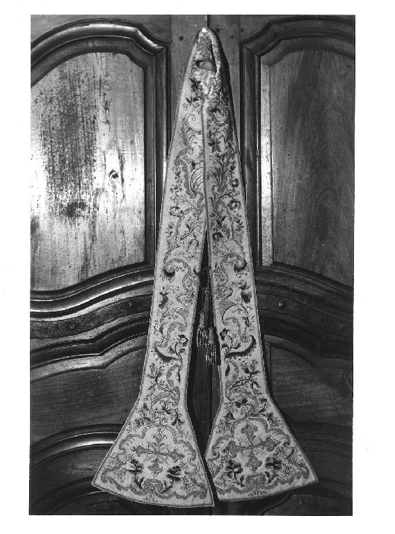 stola, elemento d'insieme - manifattura parmense (sec. XVIII)