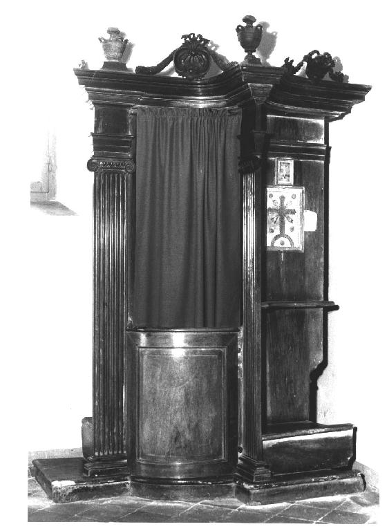 confessionale, serie - ambito parmense (ultimo quarto sec. XVIII)
