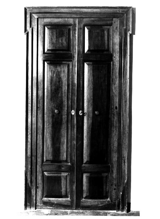 porta - a due battenti, opera isolata - ambito parmense (ultimo quarto sec. XVIII)