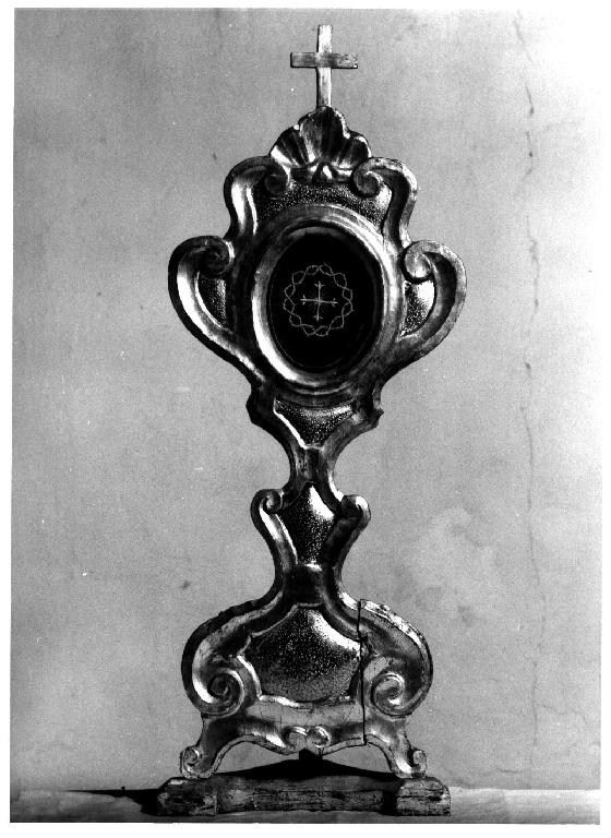 reliquiario - a ostensorio, serie - ambito parmense (sec. XVIII)