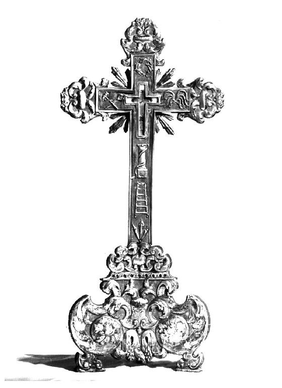 stauroteca, opera isolata - ambito parmense (primo quarto sec. XVIII)