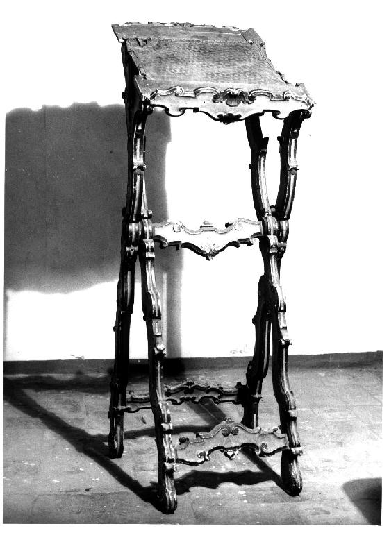 leggio, opera isolata - ambito parmense (metà sec. XVIII)