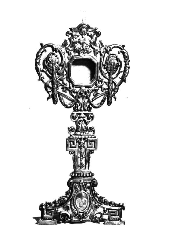 reliquiario - a ostensorio - ambito parmense (ultimo quarto sec. XVIII)