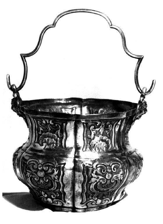 secchiello per l'acqua benedetta - ambito parmense (metà sec. XVIII)