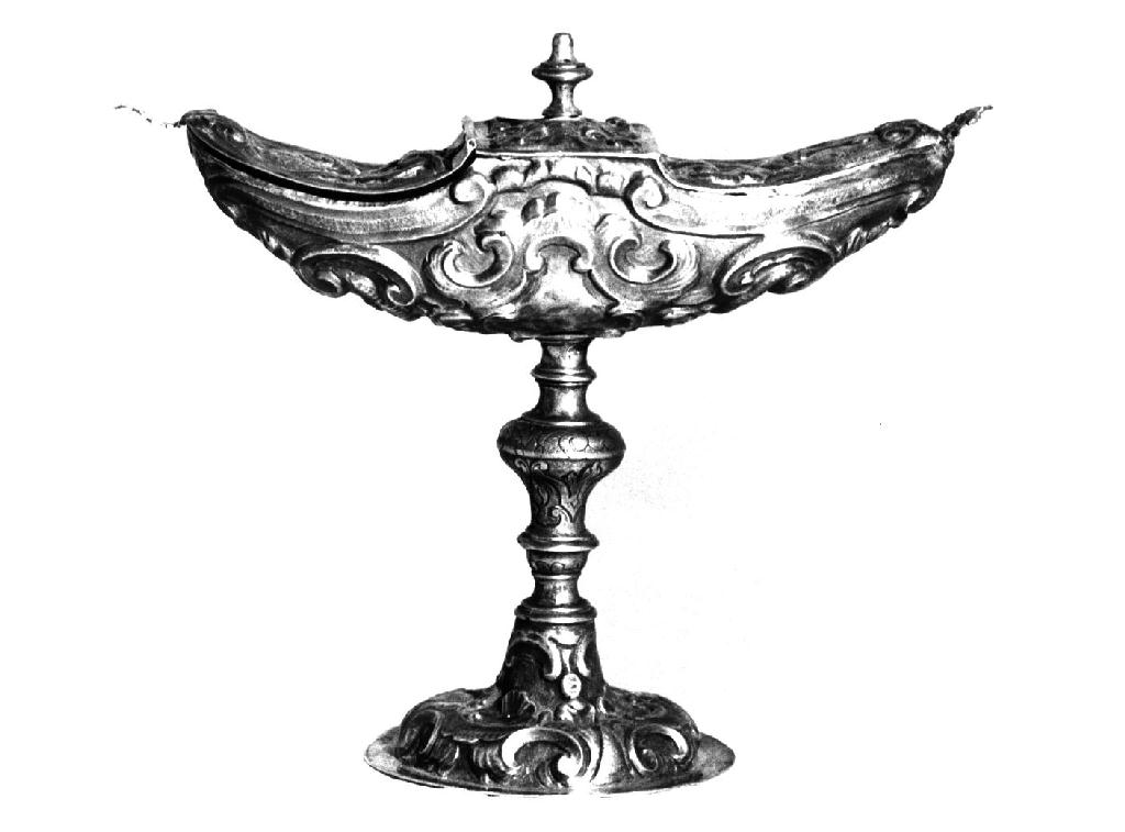 navicella portaincenso - ambito parmense (metà sec. XVIII)
